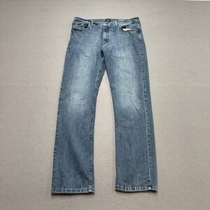 Nautica Jeans Men's 36x34 Blue Medium Wash Straight Fit Stretch Extensible Denim